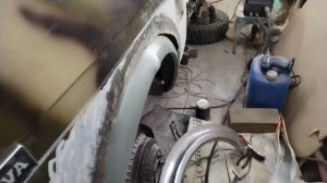 Ремонт нивы-замена крыла, порога, подкрылка