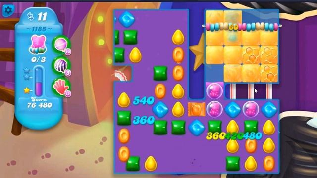 Candy Crush Soda Saga Level 1185 смотреть онлайн