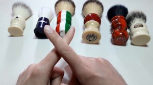 Бритье. Помазки с синтетическим ворсом. Битва синтетики! Synthetic shaving brushes battle.
