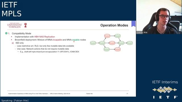 IETF interim: Multiprotocol Label Switching (MPLS) 2024-04-24 15:00 смотреть онлайн