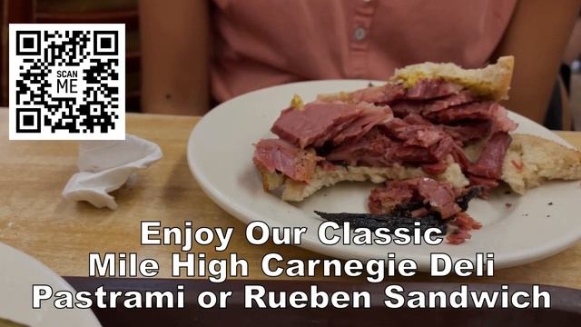 Mile High Carnegie Deli Pastrami Sandwich Broad Nosh Bagel Deli смотреть онлайн