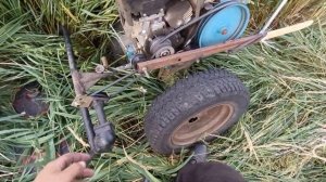 Роторная косилка заря. система натяжения ремня. просто и дёшево