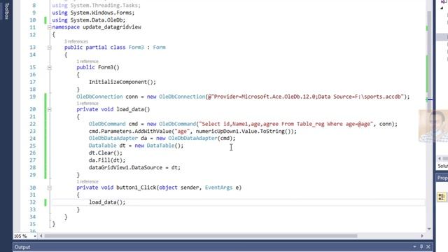 Update all data from dataGridView to Microsoft access database at once using C# смотреть онлайн