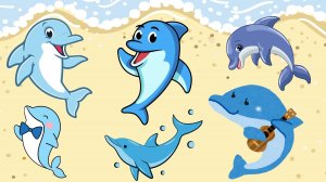 ДЕЛЬФИНЫ - ПЕСЕНКА для ДЕТЕЙ Веселая песенка дельфина