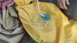 Ремонт баллона байдарки Щука в походных условиях. Как устранить течь по месту приклеивания фланца