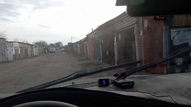 Работа дворников.Вид с водительского места. смотреть онлайн