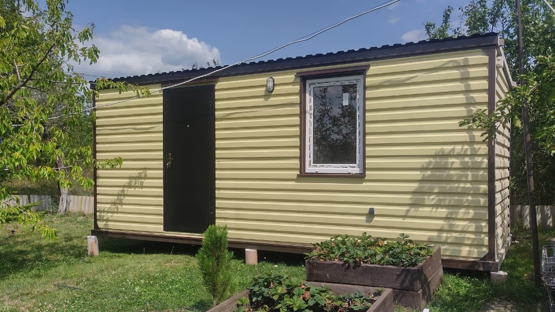 Дачный вагончик металлический блок контейнер бытовка хоз блок смотреть онлайн