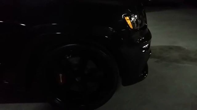 2012 jeep grand Cherokee srt8, 22", lowering springs, borla, kooks headers, k&N, black on black смотреть онлайн