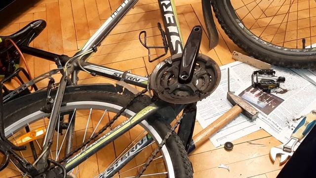 Как заменить шатун со звездочками на велосипеде смотреть онлайн