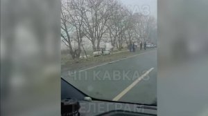 На видео попали последствия ДТП с шестью машинами в Ингушетии