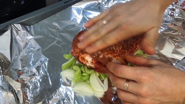 Голень индейки в духовке с сельдереем, лёгкий ужин ПП для похудения! Russian Turkey Drumstick Recipe