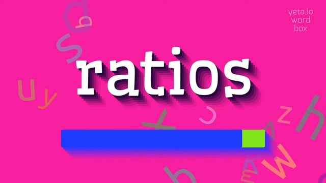HOW TO PRONOUNCE RATIOS? #ratios смотреть онлайн
