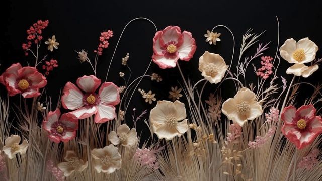 Wildflower Vintage Free Tv Art Wallpaper Screensaver Home Decor Oil Painting Digital Wall Floral смотреть онлайн