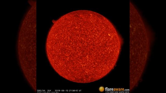15 Jun - 16 Jun: 24 Hour Solar Activity (Earth Facing; Solar Storm, Sunspot, Solar Flare, CME)
