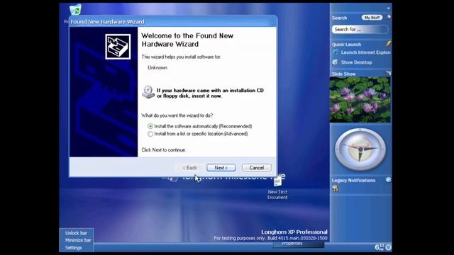 Windows Longhorn Build 4015 on Limbo PC Emulator смотреть онлайн
