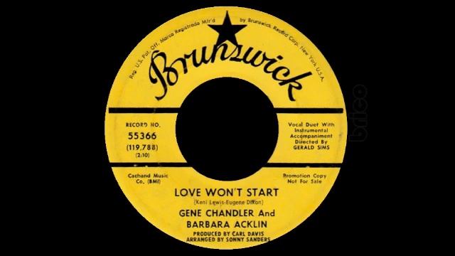 Gene Chandler And Barbara Acklin - Love Won't Start смотреть онлайн
