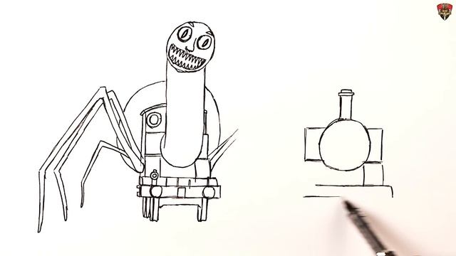 How to draw a Thomas The Train.EXE attacking Thomas Train смотреть онлайн