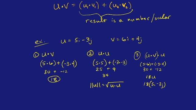 Dot Product of Vectors смотреть онлайн