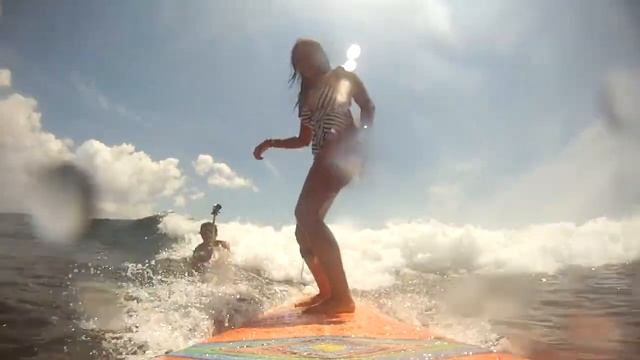 GoPro video fun with Kyron filming, Cloud 9, Siargao Island, Philippines смотреть онлайн