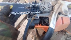 Обслуживание пильного полотна бензопилы. Как не сломать пилу.