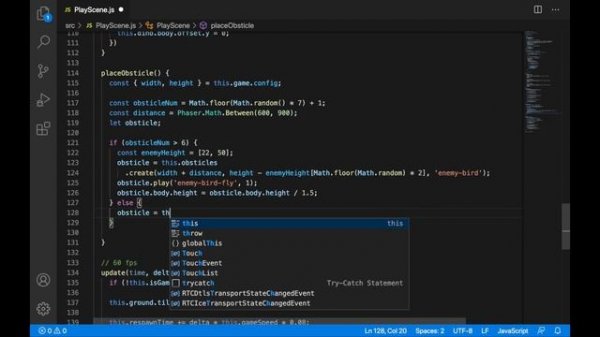 Create "secret" Dino Chrome game | Javascript and Phaser 3