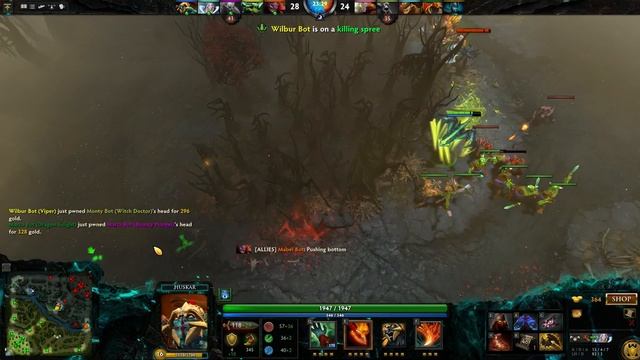 Dota 2 Huskar 6.86 Hard Bot смотреть онлайн