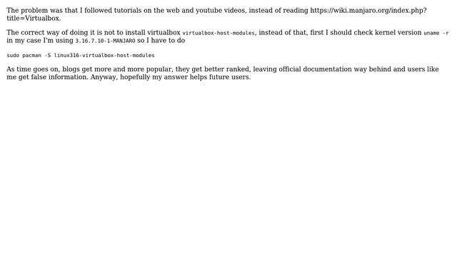Unix & Linux: Manjaro: Module vboxdrv not found (3 Solutions!!) смотреть онлайн
