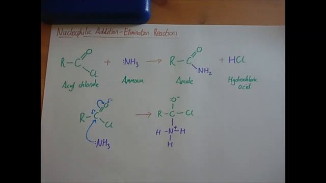 Nucleophilic Addition Elimination (Acyl Chloride and ammonia) смотреть онлайн