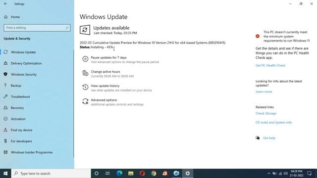 Windows 10 Cumulative Update For Version 21H2 x64 Based Systems - Very Slow Speed! смотреть онлайн
