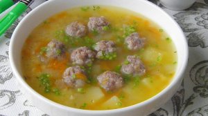 СУП с фрикадельками.