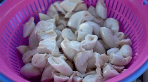 Amazing cooking skills, Chef Seyhak buys pork intestine for cooking - Big pork intestine recipe