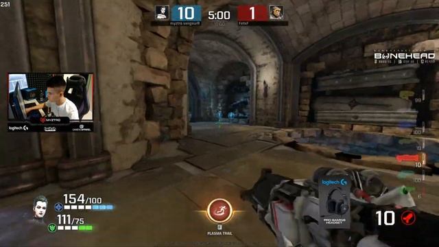 Myztro VengeurR plays Slash first time on his stream - INSANE RAILGUN FLICK SHOTS смотреть онлайн