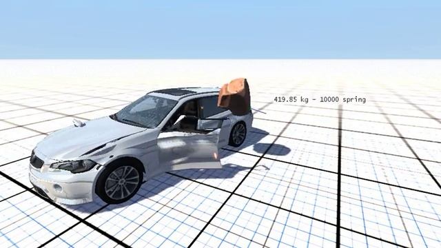 BeamNG drive Version 0.5.2.1 ETK 800 crash testing with node grabbing feature смотреть онлайн