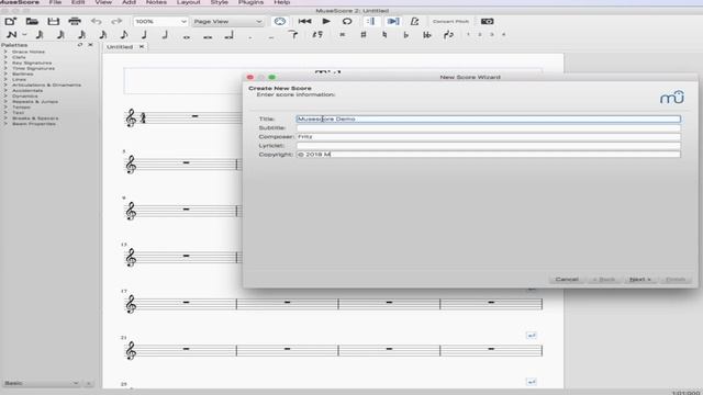 Musescore Tuts 1: Creating New Score смотреть онлайн