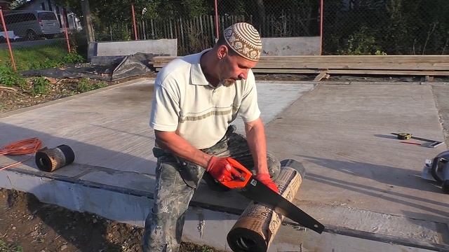 Кузница в деревне - поставили каркас! смотреть онлайн