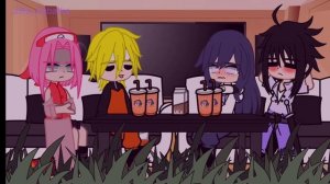 Друзья Наруто реагируют на шип СасуХина [Gacha Club] 1/2
