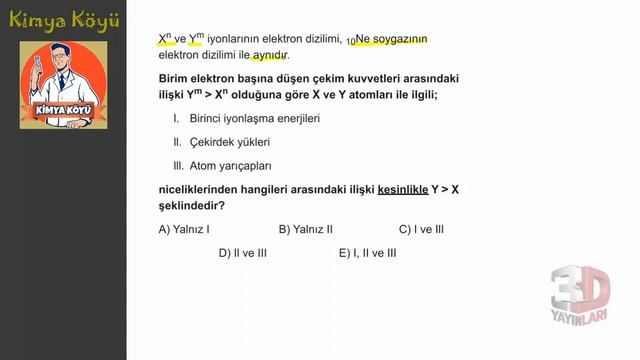 AYT Kimya Soru Bankası Tümevarım 01 Test 02 Soru Çözümleri смотреть онлайн