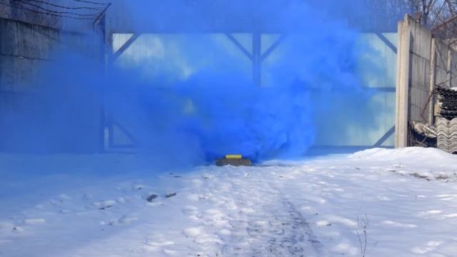 FPS031 ФОНТАН ЦВЕТНОЙ ДЫМ СИНИЙ (двойной) 50 сек смотреть онлайн