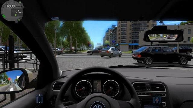 Ямы на дороге в автосимулятор правил дорожного движения City Car Driving вождение автомобиля 2025 смотреть онлайн