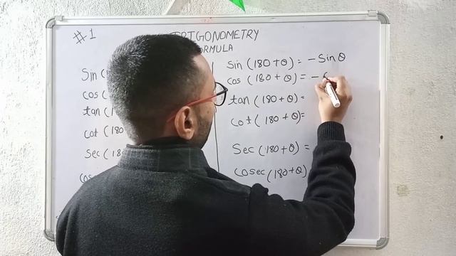(180°- θ)(180°+θ) trigonometry formula all sin (180° - θ) = ? sin(180°+θ) = ? смотреть онлайн