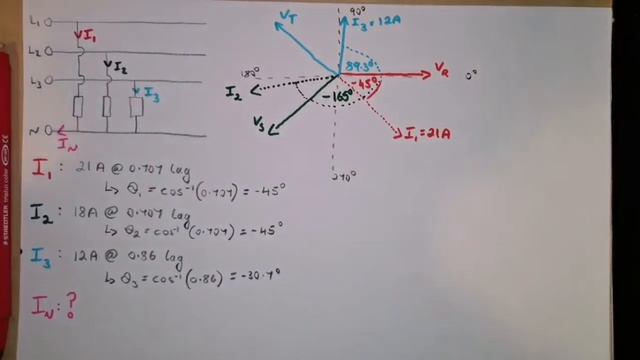 Calculating neutral current - star connected system смотреть онлайн