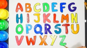 Рисование и Раскраска Алфавит от А до Z | Writing and Coloring Alphabet