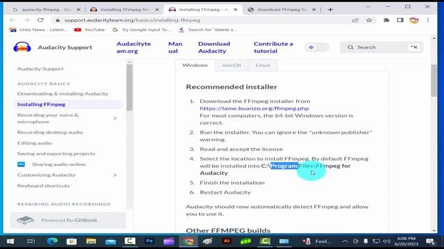How to solve FFmpeg problem in audacity || Try Installing FFmpeg || Audacity did not recognize file смотреть онлайн
