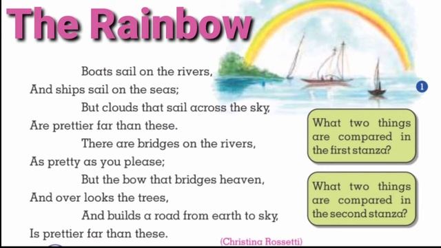 The Rainbow | class 6 English unit 8 | Christina Rossetti | The Rainbow Text Summary and Translatio смотреть онлайн