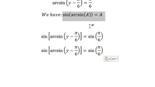 Trigonometry Help: arcsin(y-π/6)=π/6 - Find the solutions смотреть онлайн
