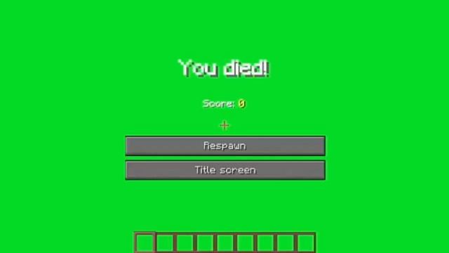 MINECRAFT Muerte Pantalla Verde Chroma Key смотреть онлайн