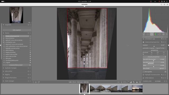 Darktable_#4_Rotate and perspective