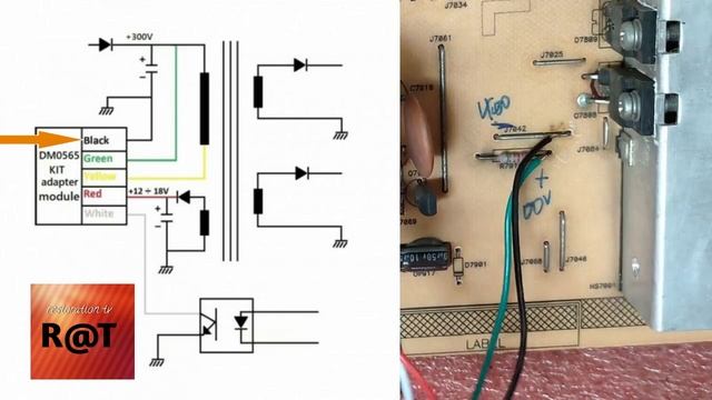 install CA-888 module wiring diagram on TV LCD sharp 42 inch problem power suplly/repair tv смотреть онлайн