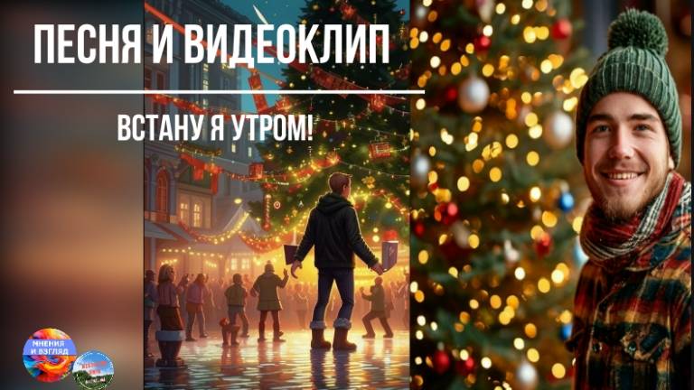 Новогодняя песня и видеоклип Встану я утром! смотреть онлайн