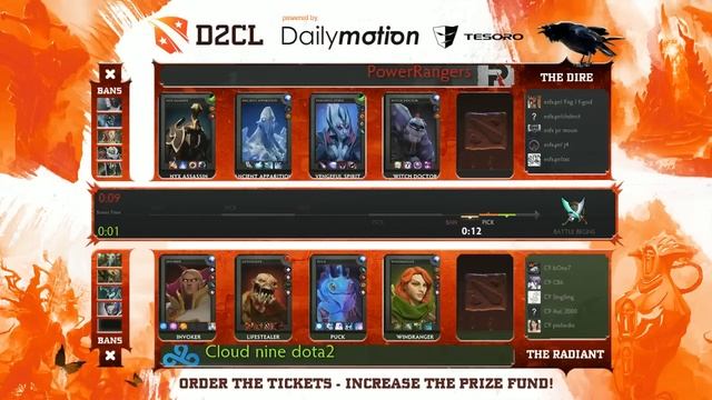 Cloud9 vs Power Rangers Game 3 Part 1 - Dota 2 Champions League - Capitalist & Ayesee смотреть онлайн